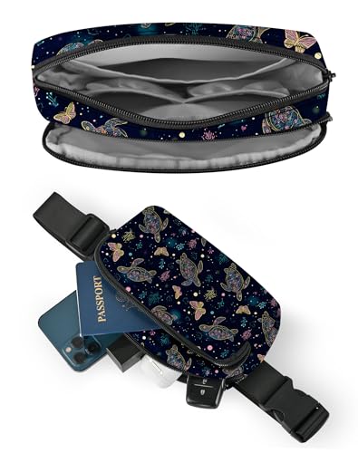 Image of Sea Turtles Fanny Pack Lightweight Belt Bag Fashion Waist Pouch | Waterproof, crossbody bags for women, sports, running, traveling, hiking