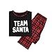 Produktbild Amphia Pyjamas für Familien, Weihnachten Schlafanzug Familie Langarm Pyjama Set Lang Nachtwäsche Set Herren Damen Jungen Mädchen Nachthemd Christmas Sleepwear und Ganzkörper Bedruckte Hose