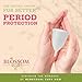 Blossom Menstrual Cup, Say No to Tampons | Get Blossom Cups for Menstrual Days| Period Cup, Reusable Menstrual Cup, Silicone Cup (Large Menstrual Cup, Blue)
