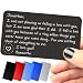 Personalized Wallet Card - The Perfect Anniversary Gifts for Men and Woman, Engraved Wallet Inserts, Metal Wallet Card, Mini Love Note, Deployment Gift, Boyfriend, Husband Gifts from Wife