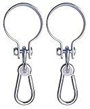 2er Set Manschettenhaken, Schaukelhaken, für 50 mm Ø Rundholz, Karabiner verzinkt, Materialstärke 3 mm