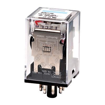 HR707N-2PL-110VAC, Electro Mechanical Relay, Octal Base Type, 10A DPDT, 110VAC Coil Input, LED Indicator (Socket req'd)