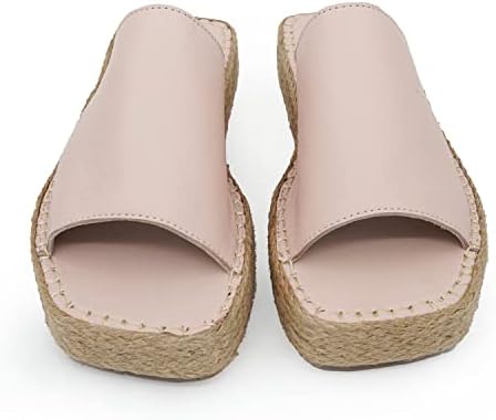 Bonateks Damen DERBTRLK100224 Wedge Sandal, Beige, 39 EU