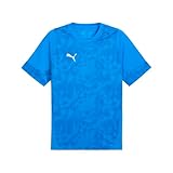 Coupe ajustée ; dispose d'un imprimé frappant sur le devant du corps et des manches pour plus de style ; met en valeur un chat PUMA argenté sur la poitrine droite pour une marque emblématique ; manches courtes ; parfait pour les athlètes à la recherche d'un équipement haute performance avec la durabilité à l'esprit ; détails de la marque PUMA