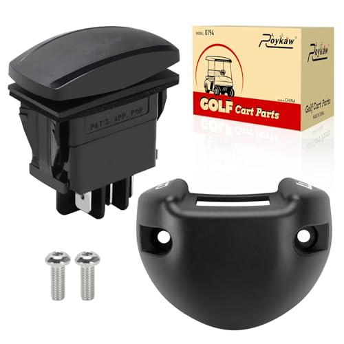 Roykaw 48V Golf Cart Forward and Reverse Switch with Housing Assembly Replacement for Club Car DS/Precedent/Tempo/Onward (1996-up) Electric Models, OEM# 101856001, 101856002, 102508401