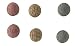 Black Red Mustard Fabric 2-1/2" Rag Balls Set