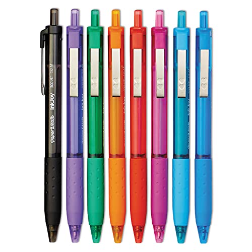 Image of Paper Mate InkJoy 300RT Retractable Ballpoint Pens, Medium Point, 8 Ink Colors, 24 Pack (1945926)