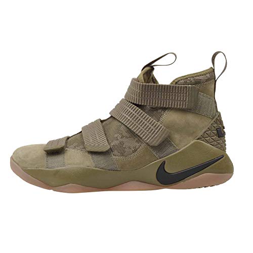 Nike Lebron Soldier XI SFG Mens Fashion-Sneakers 897646-200_11.5 - Medium Olive/Black-Black