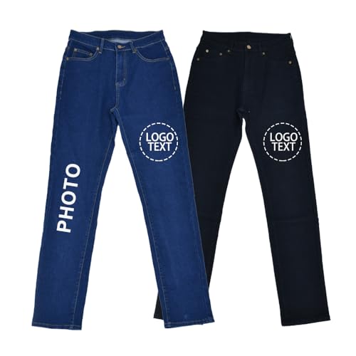 Custom Jeans Design Your Own Jean Add Photo/Text/Logo Customized Jeans for Men Women Personalized Classic Pant4