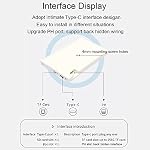 WOWNOVA 5" Computer Temp Monitor With Dynamic Theme, Temperature Display, ARGB Sensor Panel for Computer Case, IPS Type-C USB Mini Secondary Screen CPU RAM HDD Data Monitor (Black)