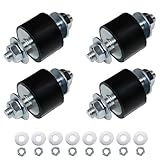 Gummipuffer M8 (40x30mm), 4 Stück - Schwingungsdämpfer für Klimaanlagen, Wärmepumpen, Luftkompressoren, Motoren & Wasserpumpen - Antivibrationsfüße zur Geräusch- und Vibrationsreduzierung