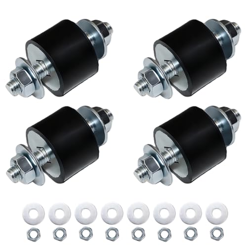 Gummipuffer M8 (40x30mm), 4 Stück - Schwingungsdämpfer für Klimaanlagen, Wärmepumpen, Luftkompressoren, Motoren & Wasserpumpen - Antivibrationsfüße zur Geräusch- und Vibrationsreduzierung