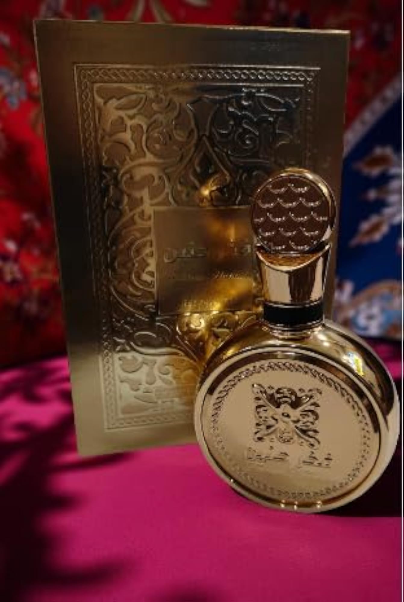 Fakhar Hunain Gold Unisex Perfume, Luxurious Fragrance