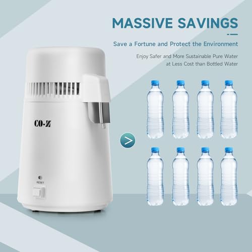 image for CO-Z Distilled Water Maker, 1 Gallon Water Distiller, 4L Home Countert