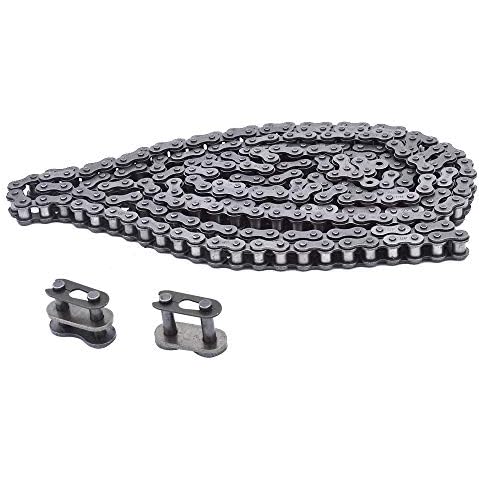 Cadena de rodillos #40 de 10 pies con 2 eslabones de conexión Cover