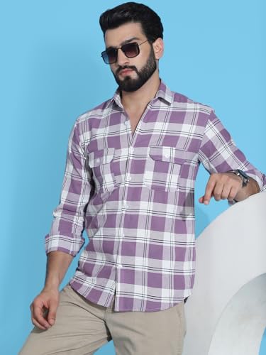 Image of Indian Needle Men's Checkered Regular Fit Shirts