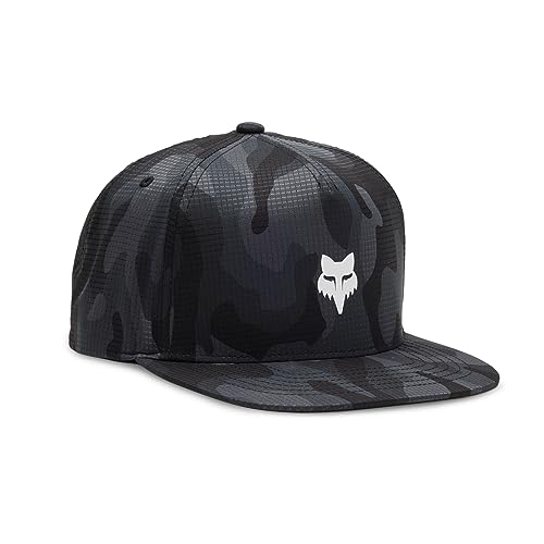 Fox Racing Fox Head Camo Tech Snapback Chapeau, Camouflage Noir, Taille Unique Homme