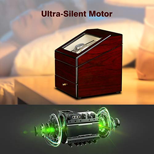Floureon Luxury Wood Rotation Motor Automatic