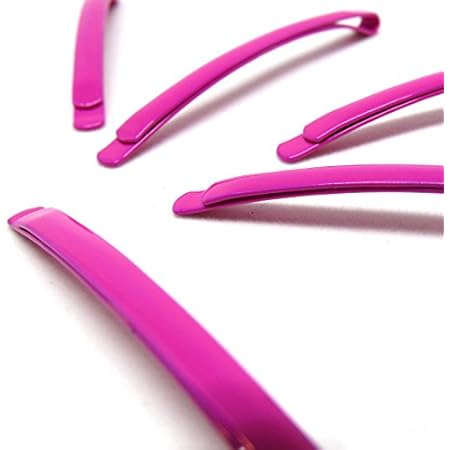 Amazon 全13色 幅広 太め カラー ヘアピン 5本 セット ローズレッド コスプレ 仮装 通販