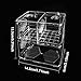 FJMQHU Aquarium Fish Breeder Box Hatchery Holding Tank with Divider Transparent Fish Breeding Box for