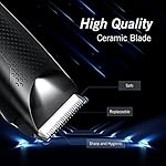 Body Trimmer for Men, Electric Groin Hair Trimmer, Waterproof Wet/Dry Clippers, Rechargeable Ball Shavers with…