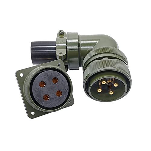 32-17 Mil-C Military Specification Connectors 4 Pin Circular Connector 5015 Mil Std Ms3102A Ms3106A Ms3108A Plug Socket 1Pcs (Color : Plug 3108 32-17P) #TOP4