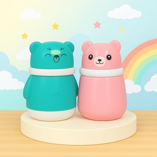 Image of Baby Pack Of 2 Skin Care Powder Talcum Puff Case Cum Container Box Reusable Refillable for Toddlers Kids and Infants for BPA Free (PATTERN 110)