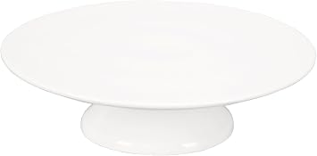 Porcelain Cake Stand, Round Dessert Stand, Cupcake Stand - Wedding and Birthday Decorating Cake Pedestal Stand - Dessert Display Serving Use at Parties, Restaurants, Birthday 10 Inch