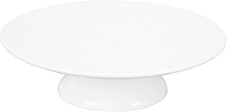 Porcelain Cake Stand, Round Dessert Stand, Cupcake Stand - Wedding and Birthday Decorating Cake Pedestal Stand - Dessert Display Serving Use at Parties, Restaurants, Birthday 10 Inch