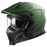 LS2 Helmets Open Face Drifter Helmet (Matte Military Green - Medium)