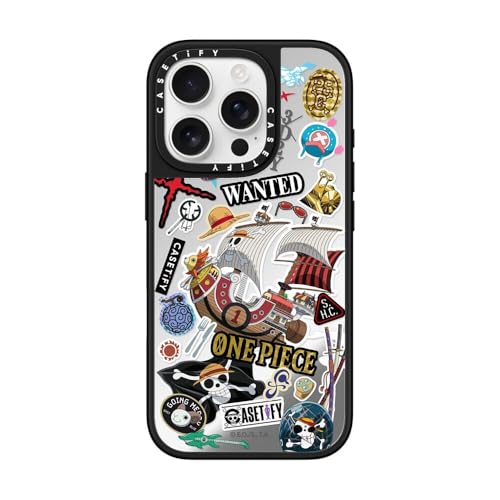 CASETiFY MagSafe Ή~[ iPhone 16 Pro P[X [ː / 1.5m̗NA / ONE PIECE Co-Lab] - Vo[ (ubNop[) -ONE PIECE 25th Straw Hat 