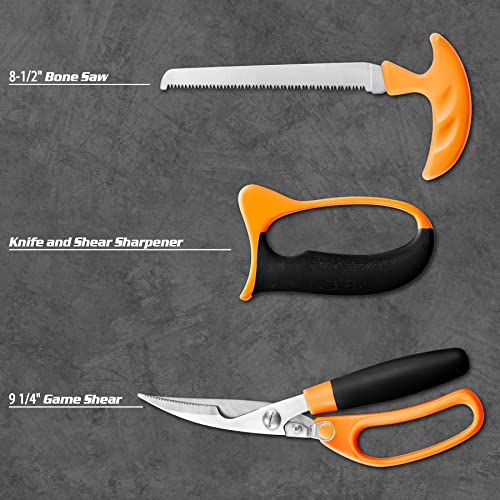 KNINE OUTDOORS Hunting Deer Knife Set Field Dressing Kit Portable Butcher Game Processor Set, 12 Pieces by KNINE OUTDOORS - Image 5