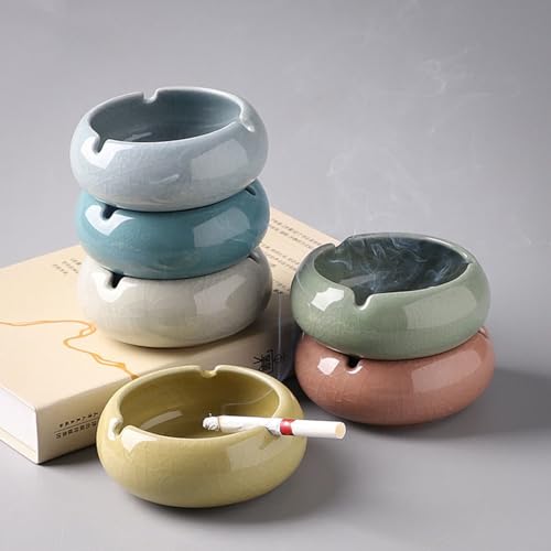 Winddichter Aschenbecher, moderner Zigarrenhalter für Zuhause und Büro, einzigartiges Schreibtischzubehör für Raucher, tolle Geschenkidee