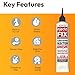 Floor-Fix Pro Eeasy Squeeze 10.1 Fl Oz - Extra Strength - Fix Loose & Hollow Tiles, Squeaky Wood & Laminate - Includes Built in 5/64” Syringe Tip - Adjustable to 5/64. No Sealant Gun Required (3)