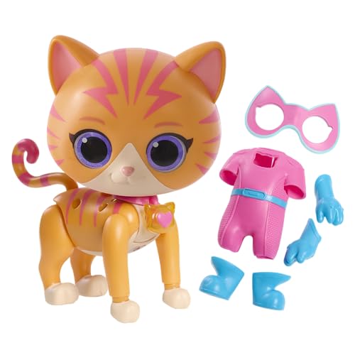 Disney Junior SuperKitties Cat-Tastic Transforming Ginny Lights and Sounds Figure, Kids Toys for Ages 3 Up by Just Play