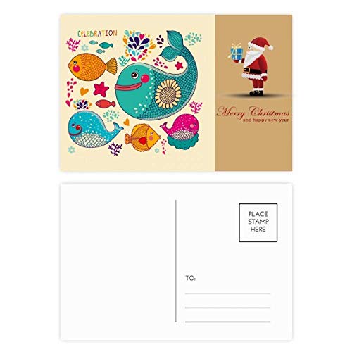 Cartes postales de Père Noël colorées pour embellir vos correspondances festives