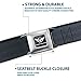 Buckle-Down Belt, Seatbelt Buckle Reclaimed Black Panel
