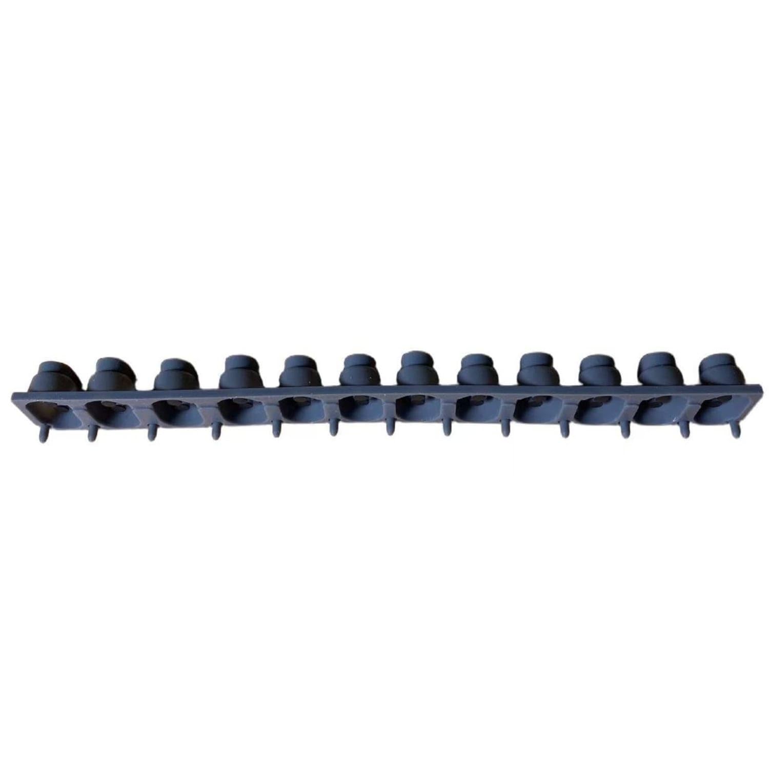bnf® single row 12 key touch-point strip oval openings conductive key pad, psr-e453 12-key