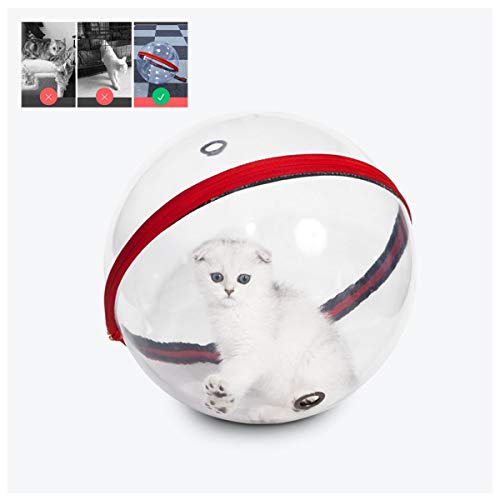Mascota Transportista De Viaje Perro Pequeño Transparencia Anorámica Perro Porta Cabestrillo Pantalones para Perros Pequeños Gatos Esférico Transpirable(φ ： 35cm) Cover