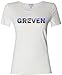 Produktbild T-Shirt mit farbigem Brustaufdruck Damen mit Stadt Greven - XL weiß