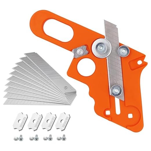 KEWAYO Furnierkantenschneider,Kantenschneider für Umleimer,Edge Banding Trimmer mit 10 Ersatzklingen,Einhandhobel,Kantenhobel, Fasenhobel,Handschneidewerkzeug für Holzkantenbänder