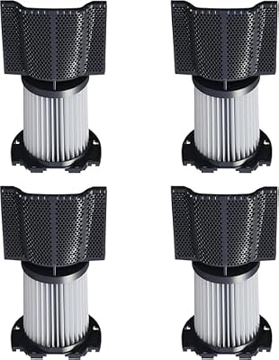H13-Class HEPA Filters(4 Pack) - for PROMOMO Handheld Vacuum- Washable (Recommended Replacement Frequency: 6-8 Months)