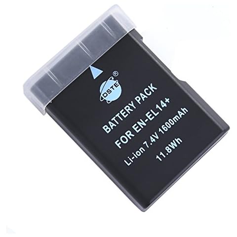 DSTE Electron EN-EL14 EN-EL14A Li-ion Battery Compatible with Nikon D3400, D5300, D5500, D5600, D3500, D5200, D5100, D3200, P7000, P7100, P7700, P7800 Cover