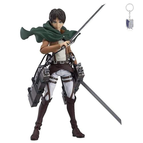 WANSHI Eren Yeager Figurine d'action Attaque des Titans Jouets Cosplay Anime Modèle PVC Ornements de collection Poupée Jouets pour enfants adultes Cadeau