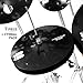 7-Piece Black Cymbal Set with Gig Bag - Professional Alloy Drum Cymbals Pack: 20