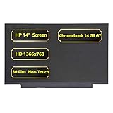 Jxjslp Replacement 14 inch LCD Screen for HP Chromebook 14 G6 G7 Series Laptop Non-Touch Screen HD 1366x768 30 Pin LCD LED Display