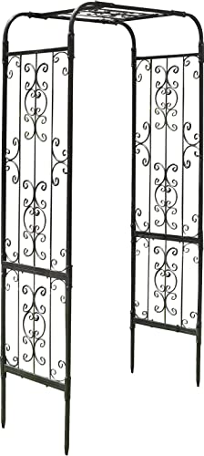ガーデンガーデン IBフェンス アイアン ローズパネル ショートアーチ(埋め込みタイプ) 高さ180cm IBF-RSPNL-ARCHUBS180