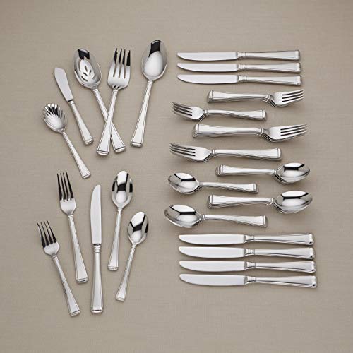 Gorham Column 45-Piece Flatware Set, 6.70 Lb, Stainless #TOP5