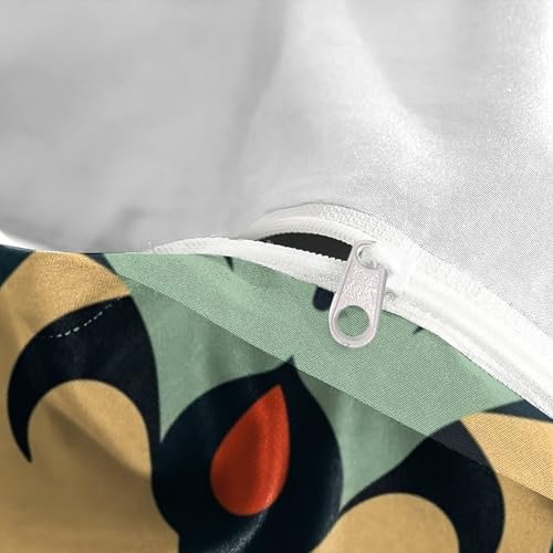 Parure de lit 3D Man Bat avec housse de couette zippée en microfibre - 8