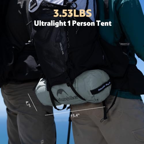Image of Naturehike Giling 1 /2 Person Backpacking Tent 4 Season Lightweight Tent for Hiking & Bikepacking Easy Setup 3000mm Waterproof Ultralight CampingTents for Outdoor Cycling